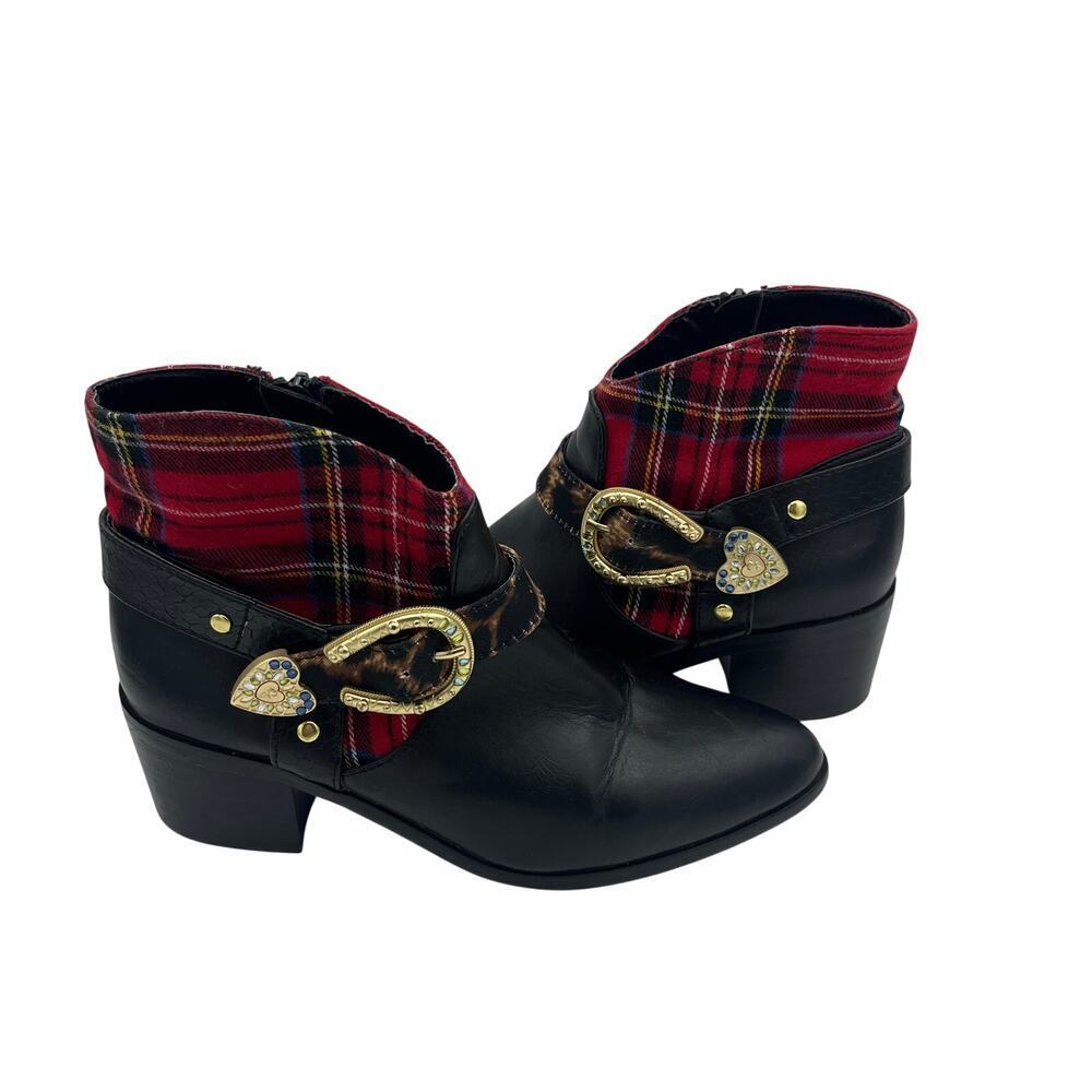 Betsey Johnson Women's Wilma Western Booties Size 6.5M